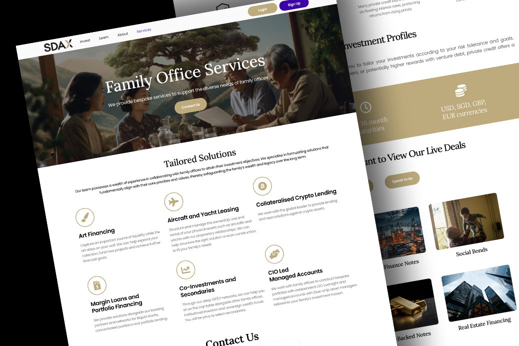 Explore the SDAX WordPress web design case study, featuring a modern, secure, and user-friendly website for a leading digital exchange platform.