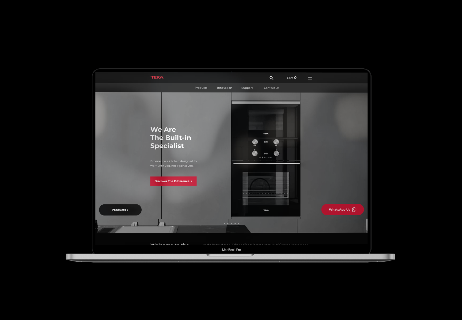 teka singapore custom web design project